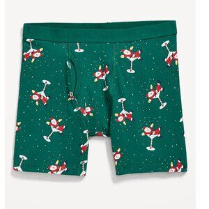 Old Navy Men's Soft-Washed Boxer Briefs -- 6 inch inseam (L) Santa Green NWT!